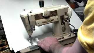 Embroidery amp Cam Test Vintage 1958 Singer 401A Cam Sewing Machine NA871452 [upl. by Etteuqal]