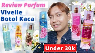 Review Parfum Vivelle Botol Kaca 6 Varian Harga Under 30K [upl. by Nylatsyrc941]