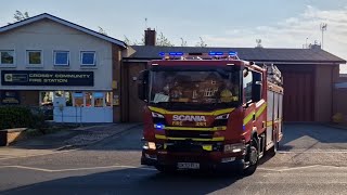 Merseyside Fire amp Rescue Service  Crosby Rescue Pump Turnout [upl. by Kilbride]