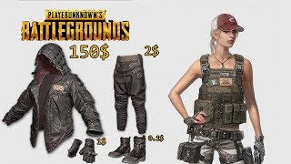 Leather Hoodie Black amp Baggy Pants Black PlayerUnknowns Battlegrounds  PUBG [upl. by Kruse]