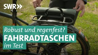 Fahrradtaschen im Test Sind die teuren besser Ortlieb Vaude Decathlon Fischer  Marktcheck SWR [upl. by Eadwine]