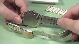 How to Change a Metal Watch Band without Holes in the Case [upl. by Devine]