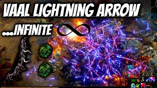 Infinite Vaal Lightning Arrows build 1st time using Mageblood  Path of Exile 323 Affliction [upl. by Amsirhc]