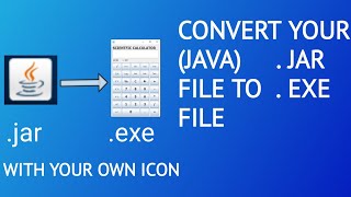 How to convert jar file to exe with your own icon  Tech Projects [upl. by Delacourt]