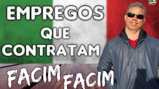 EMPREGOS QUE MAIS CONTRATAM IMIGRANTES NA ITÁLIA 🇮🇹 [upl. by Huggins]