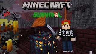 Zbieramy pałki blazeów w fortecy Minecraft Survival odc 8 [upl. by Elset]