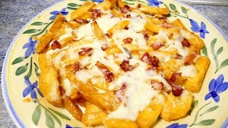 patatas con queso y bacon  Recetas de cocina faciles rapidas y economicas  Comidas ricas [upl. by Aliehs]