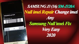 How To imei Repair in Samsung J320A  All Type of Samsung  350000000000000 Null imei Change By Z3X [upl. by Acireed]