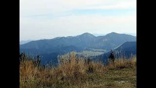 Panorama ze szczytu Zvolen w Niżnych Tatrach [upl. by Adeehsar]