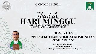 IBADAH HARI MINGGU DAN PERJAMUAN KUDUS Minggu 6 Oktober 2024 [upl. by Nolyag]