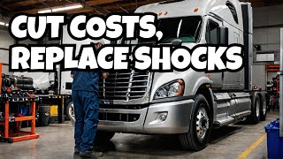 You Wont Believe How EASY It Is to Replace Your Freightliner Cascadia Shocks [upl. by Aynosal857]