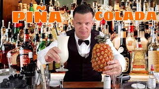 Piña Colada Coctel  Cómo hacer la Receta Clásica 🍸🍹 Más que Rico [upl. by Euqor]