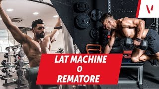 Allenamento schiena lat machine rematore trazioni o pulley [upl. by Dranyar]