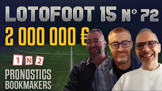 🎙️ PronoLive  Pronostics LotoFoot  Super Pactole 2 000 000 € avec TottenhamNewcastle  LF15 n°72 [upl. by Norac]