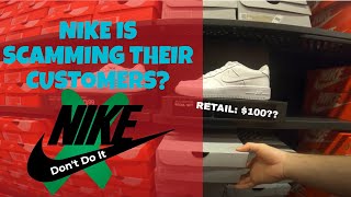 Nike Outlets Are Scamming Their Customers  Reselling Sneakers On Amazon For A Profit [upl. by Arihsak]