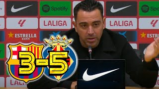 RUEDA PRENSA XAVI FC BARCELONA 35 VILLARREAL CF [upl. by Awhsoj]