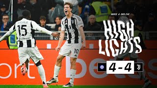 HIGHLIGHTS SERIE A  Inter 44 Juventus  Two Goals by Yildiz  A Rollercoaster Match [upl. by Luapnoj]