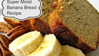 Super Moist Banana Bread Recipe   aSimplySimpleLife Recipes [upl. by Ahsaeit334]