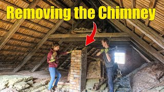 Tearing DOWN the Chimney to EXTEND our Bathroom [upl. by Belford]