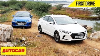 Hyundai Elantra  First Drive  Autocar India [upl. by Barolet]