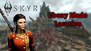 Skyrim Ebony Blade Location  Ebony Blade Glitch [upl. by Anel161]