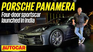 New Porsche Panamera launched  Still want the Cayenne  First Look  autocarindia1 [upl. by Nilrak502]