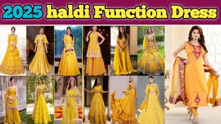 💛 2025 Haldi Function Dress Ideas  Latest Party Wear Haldi Dress Designs  2023 New Trending Suit [upl. by Cirle590]