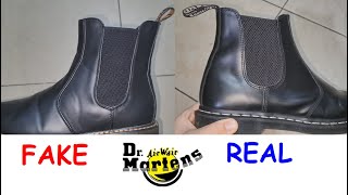 Dr Martens Chelsea boots real vs fake How to spot fake Doc Martens boots [upl. by Basilius]