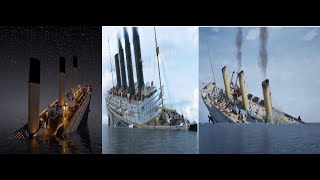 Real Time Sinking Titanic Lusitania and Britannic Sped Up [upl. by Quick]