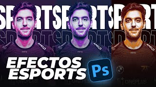 APRENDE A CREAR EFECTOS DE COLOR ESPORTS  Tutorial Photoshop [upl. by Zarla]