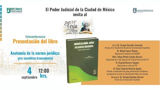 Presentación del Libro Anatomía de la Norma Jurídica giro semiótico trascendental  40923 [upl. by Hebner]