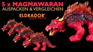 Schleich ® Eldrador ® Creatures  5 x Magmawaran  Unboxing amp Vergleich  limited Edition [upl. by Drhcir]