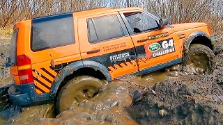 RC CAR Stuck in MUD – Rescue WINCH Land Rover Discovery 4x4 – MST CFX [upl. by Loren431]