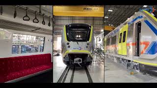 Catch the glimpse of newly unveiled MadeInIndia Meerut Metro trainsets [upl. by Uriia]