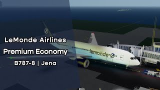 LeMonde Airlines  Jena International Airport  B7878  Premium Economy Full Review [upl. by Omor]