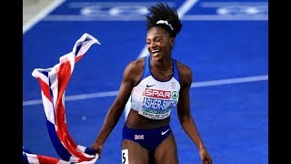 Double 100m gold for Britains Dina Asher Smith and Zharnel Hughes at the European [upl. by Lorilee]