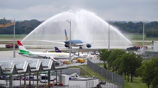 Vietnam Airlines VNA861  First direct flight from Munich to Hanoi [upl. by Fante]