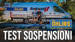 TEST SOSPENSIONI OHLINS MTB  ANDREANI GROUP [upl. by Morena]