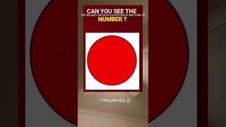 CAN YOU SEE The number shorts trillionface puzzle reels riddles viralvideo [upl. by Ynavoj]