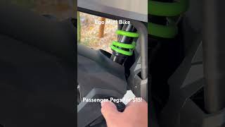 How to add passenger pegs to an Ego Mini Bike for 15 [upl. by Anasxor361]