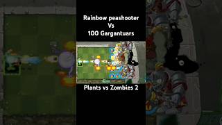 Rainbow peashooter 🆚 100 Gargantuars [upl. by Woodley]