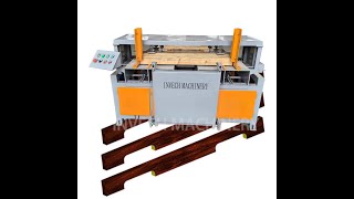 Wood Pallet Double Notcher Machine [upl. by Ahsilra]