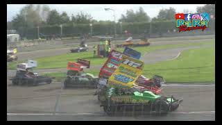 Brisca F1 Stockcar dirt heat 2  Dutch open stockcar 2024  NOV Lelystad Midland circuit RaRaRacing [upl. by Shear770]