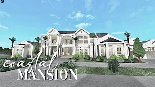 Bloxburg Large Coastal Mansion 470k  No Large Plot  House Build [upl. by Ettezyl]