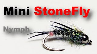 Mini Stone Fly Nymph Tying Tutorial  Dry Fly for Trout amp Grayling [upl. by Almond600]