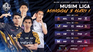 BM MAL MY S1 Musim Liga Minggu 3 Hari Pertama [upl. by Mccollum]