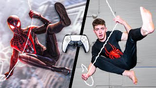 We Tried Spiderman Stunts In Real Life PS5 [upl. by Haceber]