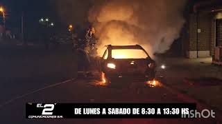 SE INCENDIO UN AUTO EN PATAGONES [upl. by Leid]