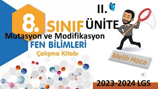 8 Sınıf MEB çalışma KitabıFen Bilimleri Mutasyon ve Modifikasyon [upl. by Lore417]