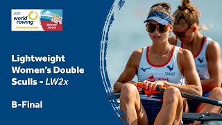 2023 World Rowing Championships  Lightweight Womens Double Sculls BFinal  Olympic Qualification [upl. by Coit]